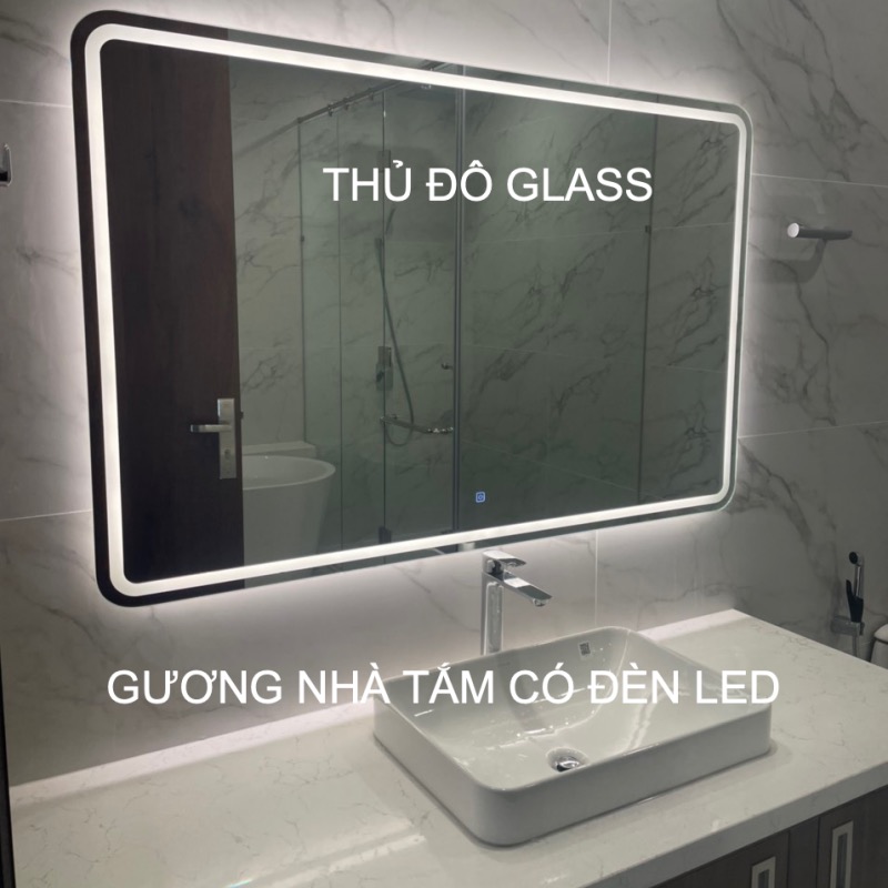 Gương nhà tắm có đèn led treo tường Hà Nội