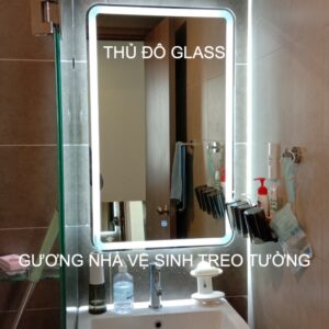 Gương nhà vệ sinh treo tường có đèn Hà Nội