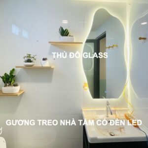 Gương treo nhà tắm có đèn led tại Hà Nội