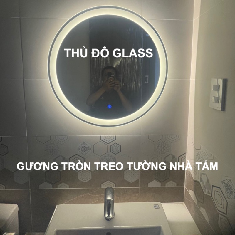 Gương tròn treo tường nhà tắm nhà vệ sinh Hà Nội